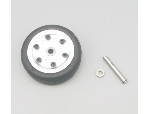 JP Hobby 50mm Rubber Tire With Metal Wheel Hub  - 4.0mm (1 PC) 